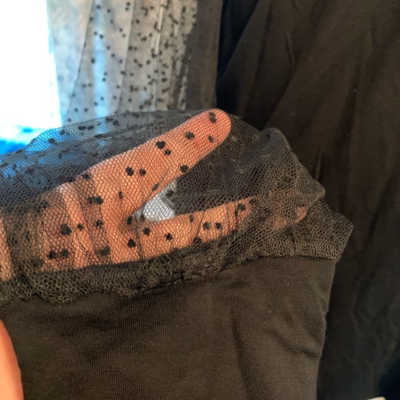 Belldini black plus size 3x with mesh sleeves so pretty - Picture 4 of 10